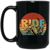 Rider Gift, Retro Ride Gift, Best Ride Ever, Ride Dirt Bike, Motorcross Lover Gift Black Mug