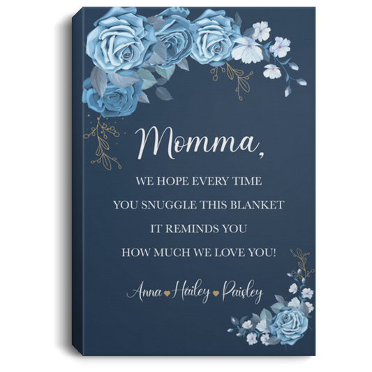 Personalized Gift For Momma Canvas, My Best Mom Ever CB105 Canvas