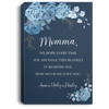 Personalized Gift For Momma Canvas, My Best Mom Ever CB105 Canvas