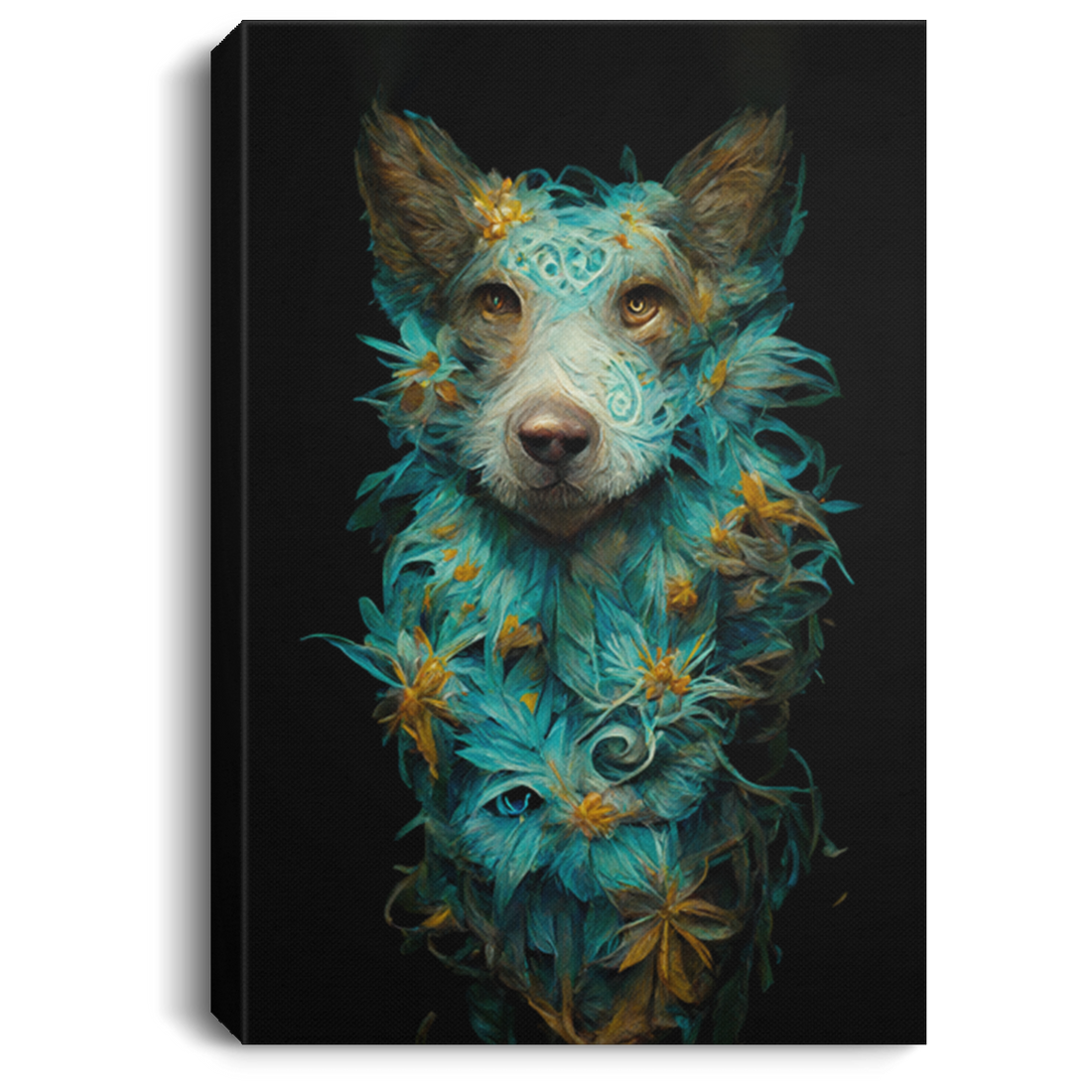 This Australian Cattle Dog Lover Canvas is ideal for any dog lover. Featuring a blue fractal fur psychedelic fantasy dog, it is sure to be a conversation starter in any home. Expertly crafted from quality canvas, this piece is guaranteed to stand the test of time.