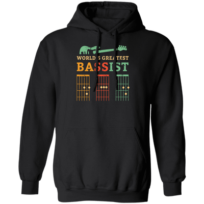 Retro Bassist Dad, Guitar Dad Gift, Love Music, Best Of Music Pullover Hoodie