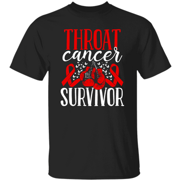 Awareness Ribbon Gift, Throat Cancer Awareness Ribbon Gloves Survivor Unisex T-Shirt