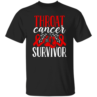 Awareness Ribbon Gift, Throat Cancer Awareness Ribbon Gloves Survivor Unisex T-Shirt