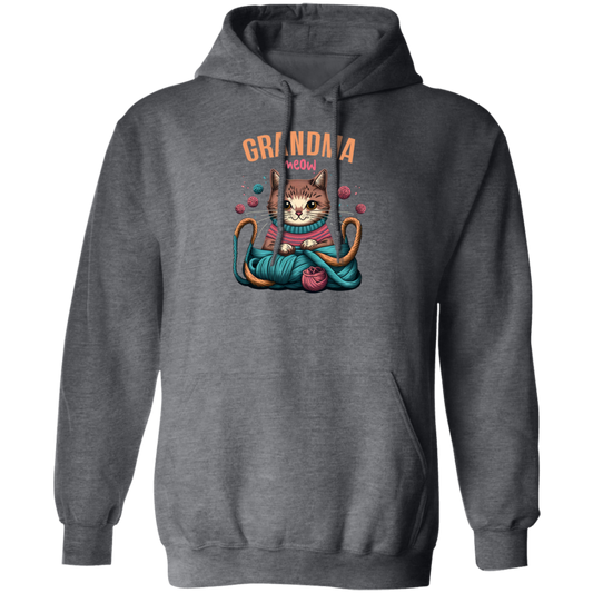 Knitting Grandma, Grandmeow, Love Cat, Love Knit, Gift For Grandma Pullover Hoodie