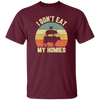 Retro Funny Vegan I Dont Eat My Homies Vegetarian