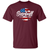 American Baseball, Love Baseball, Love American Football, American Flag In Ball Unisex T-Shirt