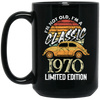 Retro 1970 Birthday Gift Not Old Classic Limited Black Mug