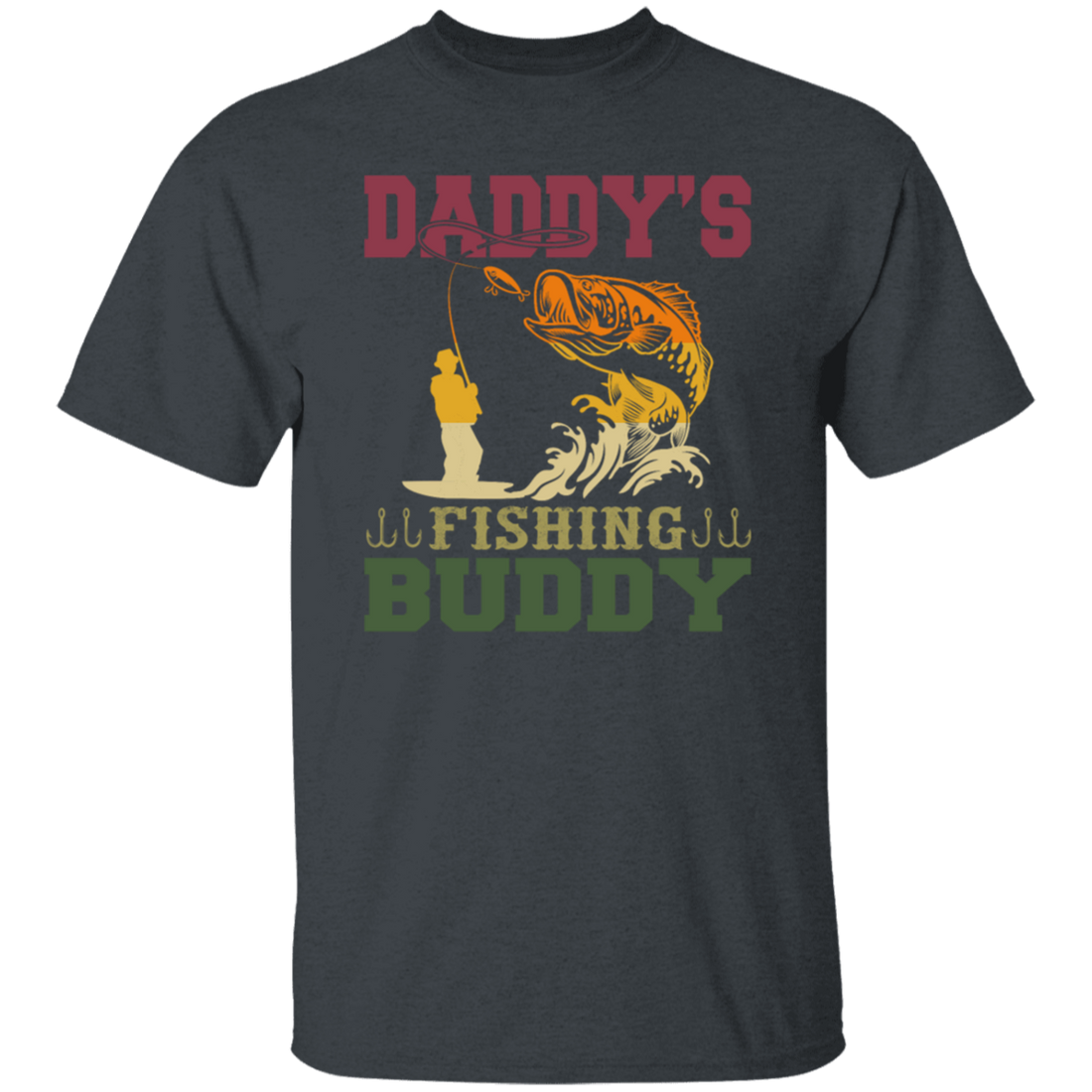 Dad Gift, Daddy Love Fishing, Daddy's Fishing Buddy, Love To Fish Unisex T-Shirt