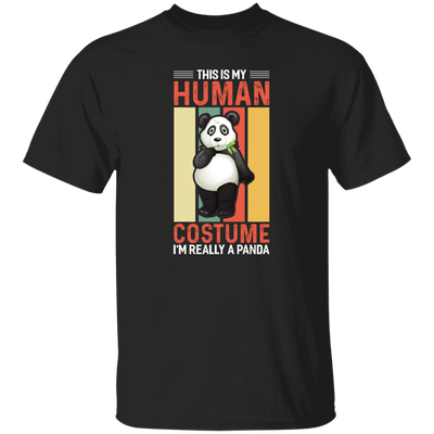 Panda Costume, I Am Really A Panda, This Is My Human, Retro Panda Unisex T-Shirt