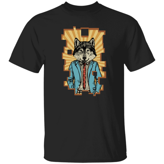 Wolf Hipster Animal Retro Wolf Herd Vintage Cool Unisex T-Shirt