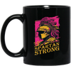 Love Spartan, Spartan Gift, Strong Man, Spartan Strong, Greece Style, Troy Fan, Aphrodite Black Mug