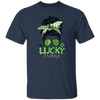 Messy Bun Hair Lover, One Lucky Memaw Matching Family St Patrick Unisex T-Shirt