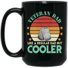 Veteran Dad Definition, Retro Dad Gift, Cooler Dad Vintage Black Mug