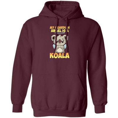 My Guardian Angel Is A Koala Angel Koalas With Cute Wings Retro Pullover Hoodie