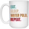 Eat Sleep Water Polo Repeat, Retro Water Polo Player Gift