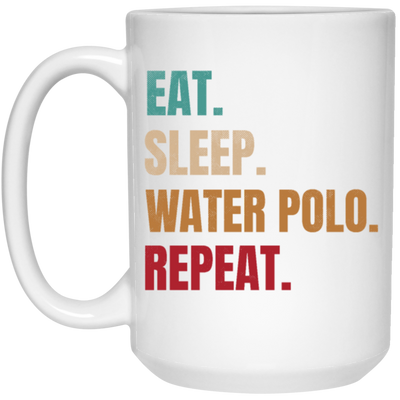 Eat Sleep Water Polo Repeat, Retro Water Polo Player Gift