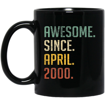 Awesome Since April 2000 Premium Black Mug
