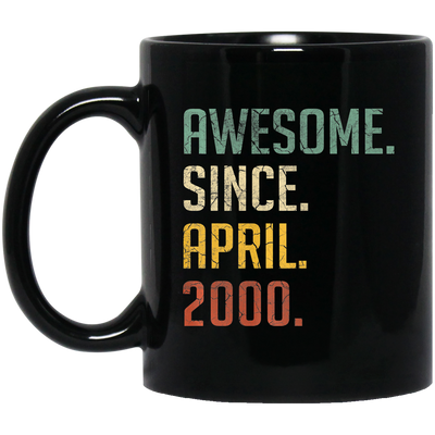 Awesome Since April 2000 Premium Black Mug