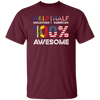 Love My Country, Half Is Moldovan, Half American, All Awesome, Best Borned Citizenship Unisex T-Shirt