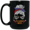 Messy Bun Lover American Girl Plumber Wife Sunglasses