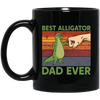 Ever Fathers Day Best Alligator Dad Fist Bump Vintage Black Mug