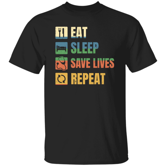 Retro Nurse Eat Sleep Repeat Gift, Nurses Rock