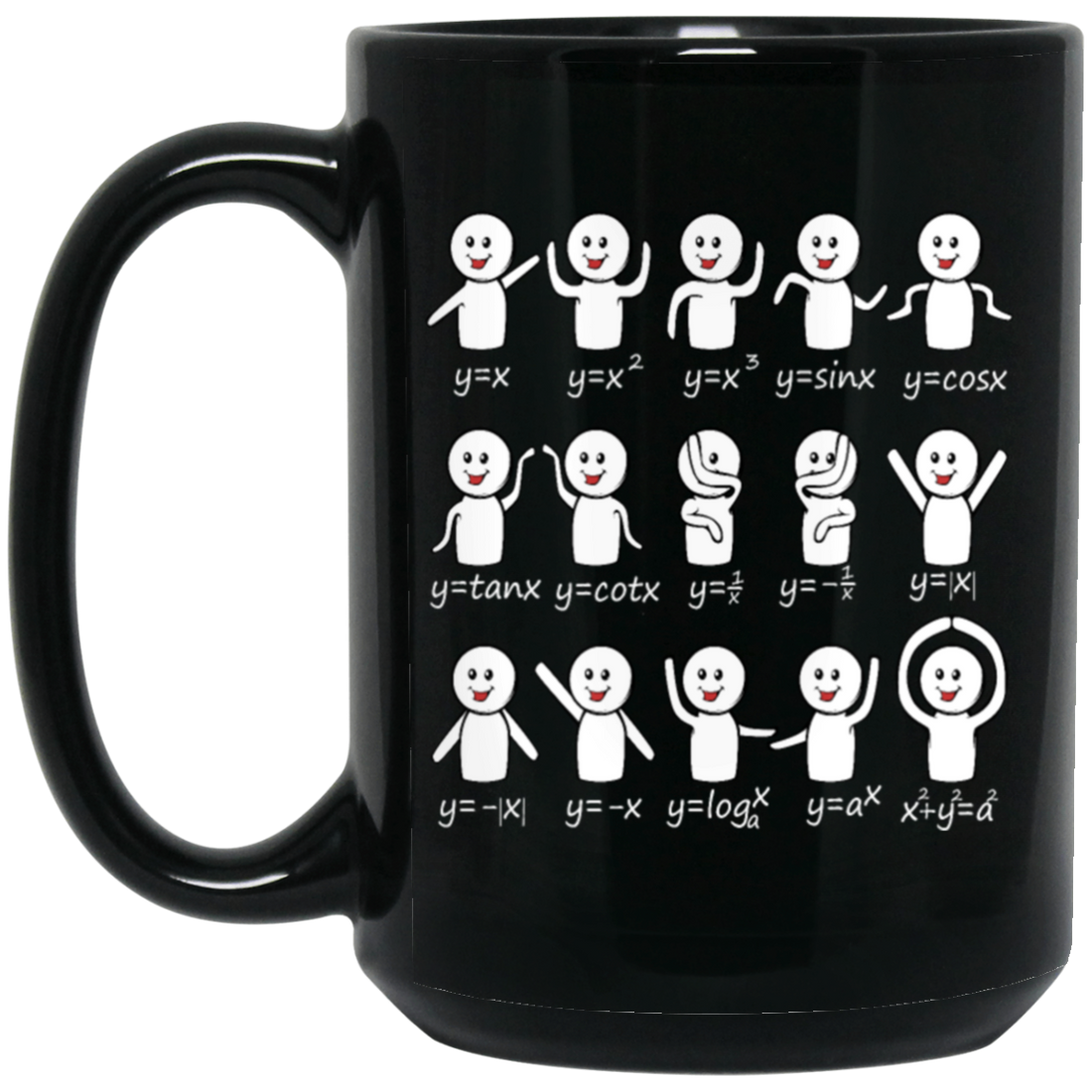 Funny Algebra Dance, Diagram Math Equation Mathemat Black Mug