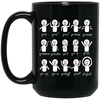 Funny Algebra Dance, Diagram Math Equation Mathemat Black Mug