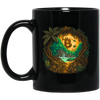 Love Bitcoin Gift, Bitcoin In The Jungle, Secret Forest, Mystery Jungle Black Mug