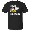 Eat Sleep Ski - Funny Alpine Skiing Gift