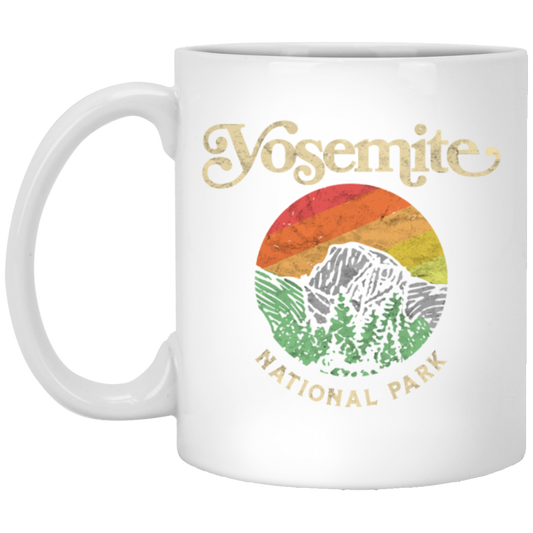 Yosemite National Park Retro Sixties Vibe Half Dome