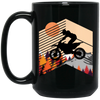 Gift For Extreme Sport Lover Dirtbike Motorbike Black Mug