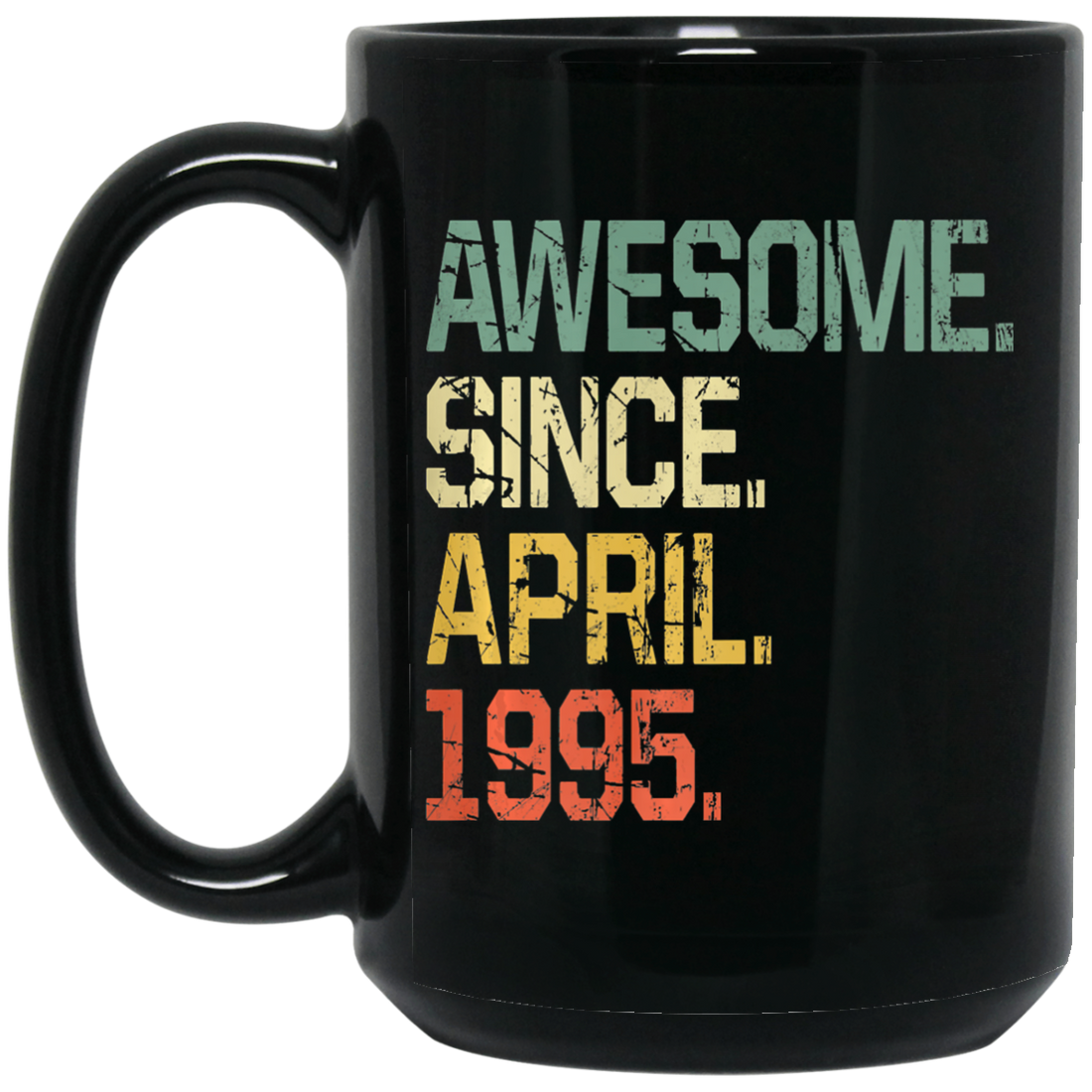 Birthday Gifts Awesome Since April 1995 Premium Black Mug
