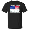 Trump 2024 Keeping America Great, Love Trump, Love America Flag Unisex T-Shirt