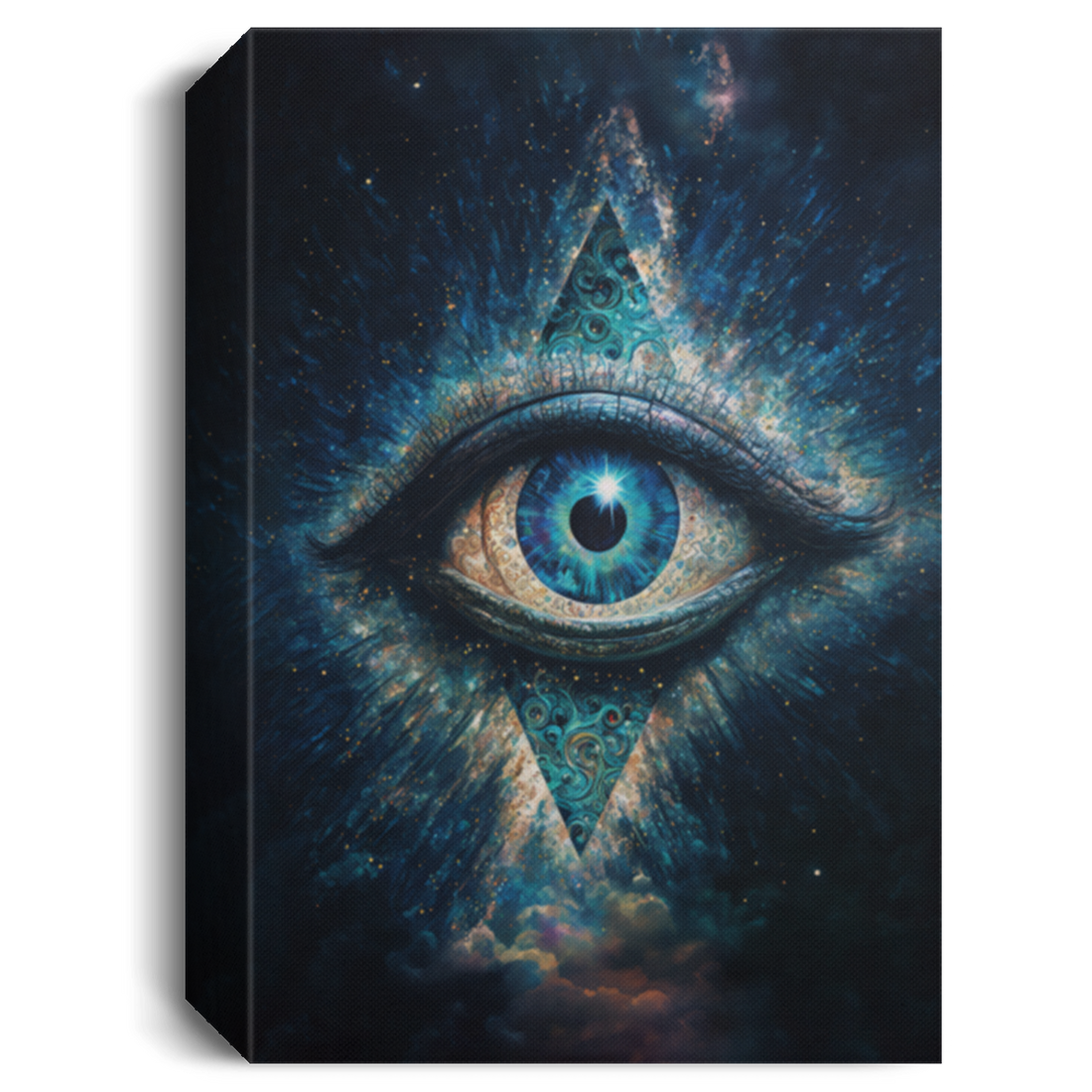 Huge All Seeing Cosmic Eye, The Ancient One, The Visual Style Of Doctor Strange, Cosmic Space Canvas