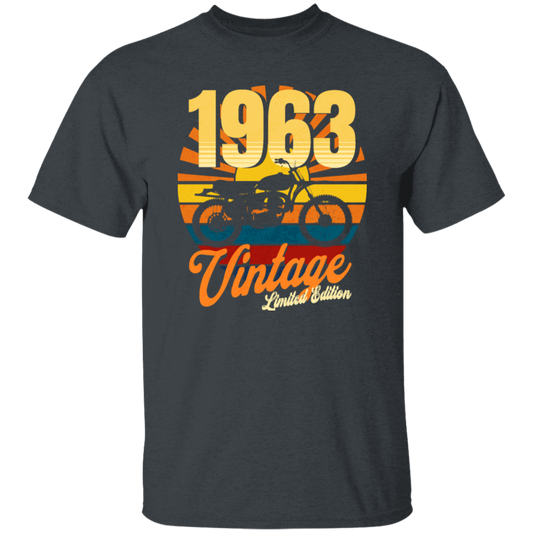 Vintage 1963 Gift, Motorbike Lover, Born In 1963, Limited Edition