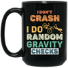 Retro Gravity Checks Cycopath Funny Cycling Pun Vintage