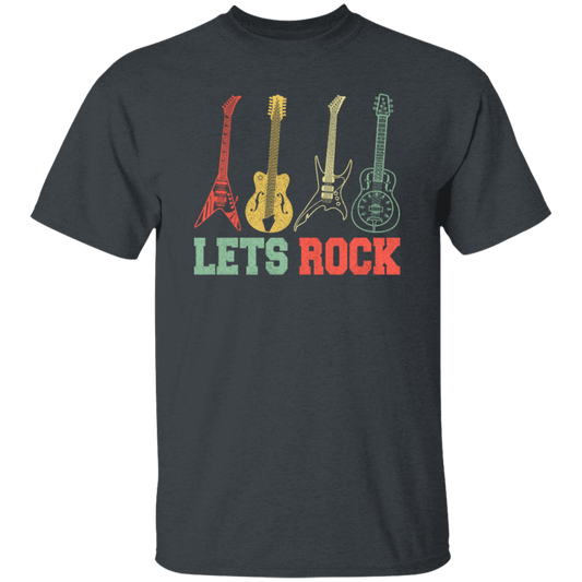 Guitar Rock Music Rock And Roll Music Vintage Instrument Unisex T-Shirt