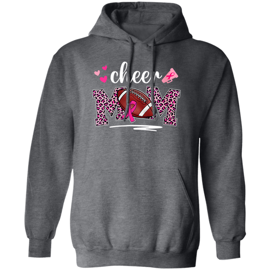 Mom Gift, Cheer Mom, American Football Gift, Rugby Football, Mom Love Sport Pullover Hoodie