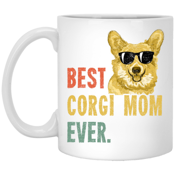 Corgi Best Corgi Mom Ever Retro Dog Funny