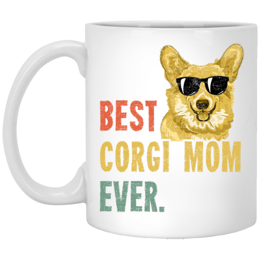 Corgi Best Corgi Mom Ever Retro Dog Funny