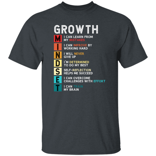 Mindset Gift, Growth Mindset, Retro Mindset Lover, Improve Yourself Unisex T-Shirt