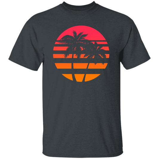 Summer Island Surfer Sea Beach Sun Gift, Palm Trees And Sunset