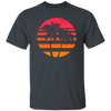 Summer Island Surfer Sea Beach Sun Gift, Palm Trees And Sunset