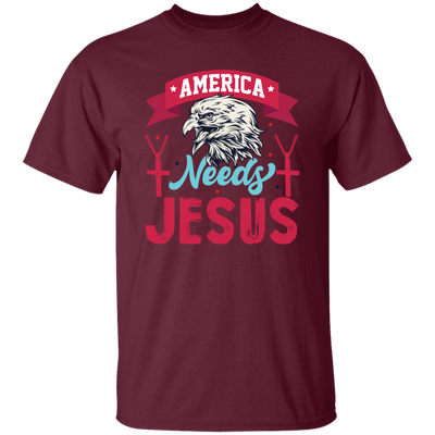 Eagle Icon, American Needs Jesus, American Eagle, Jesus Love Gift Unisex T-Shirt