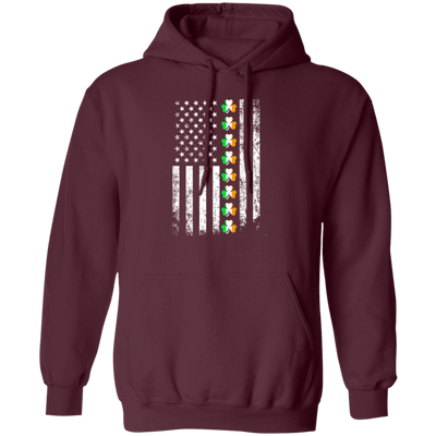 Love Irish Day Patrick Day American Flag Usa Lover Shamrock