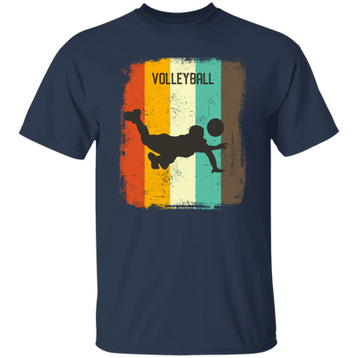 Retro 70s Vintage Volleyball Player Mens Gift Sporty Volleyball Lover Unisex T-Shirt