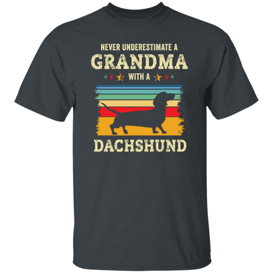 Retro Never Underestimate Grandma With A Dachshund Gift