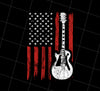 Electric Guitar Png, American Flag Gift Png, American Love Guitar Png, Png Printable, Digital File