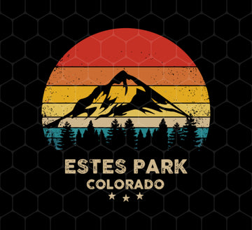 Estes Park Lover, Colorado Gift, Retro Park Gift, Mountain Lover Gift, Png Printable, Digital File